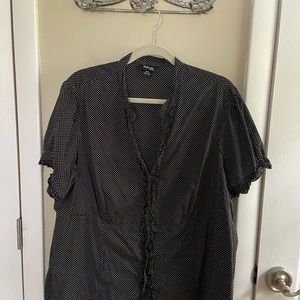 Style and co Womens short sleeve blouse 22w